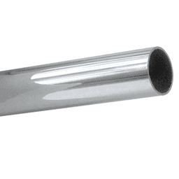 32mm Diameter 96" Long Round Closet Rod, Chrome Finish