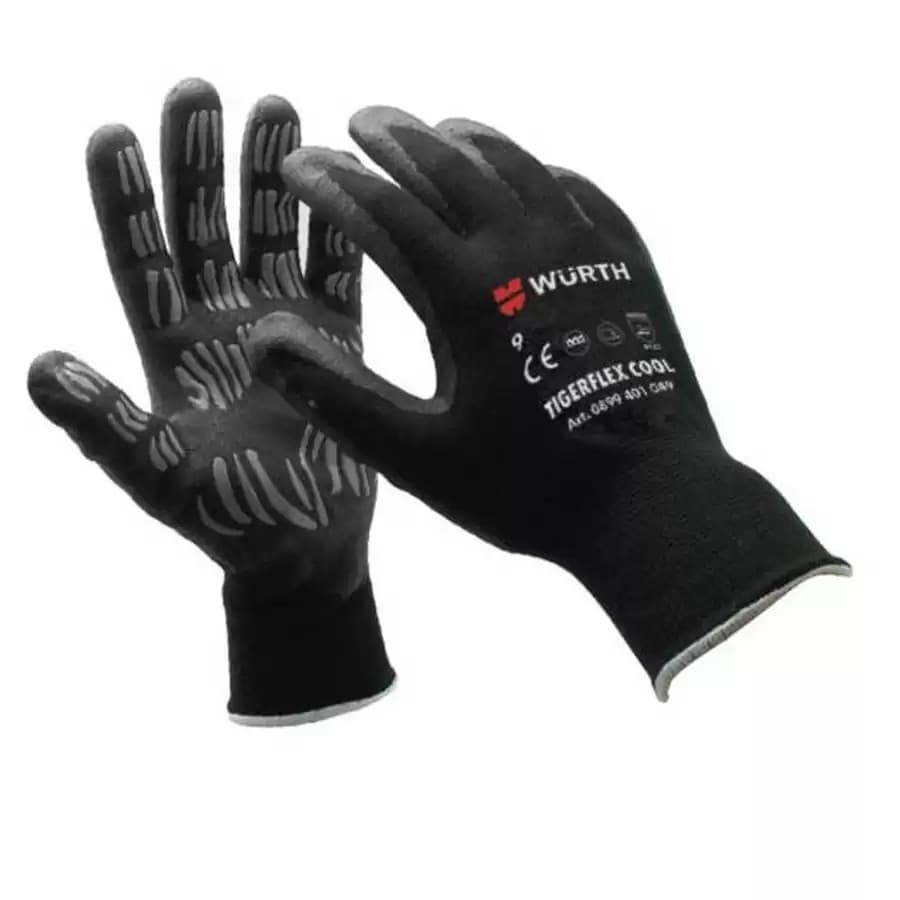 Medium Tigerflex Cool Nitrile Foam Coated Glove, Grey/Black