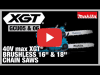 Video: 40V max XGT Brushless Cordless 16" Chain Saw (GCU05 and GCU06)