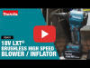 Video: 18V LXT Brushless High Speed Blower/Inflator (XSA01)