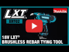 Video: 18V LXT Brushless Cordless Deep Capacity Rebar Tying Tool (XRT02)