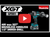 Video: 40V max XGT Brushless Cordless 1/2" Driver-Drill (GFD01)