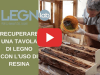 Video: Come recuperare una tavola di legno con l'uso di resina