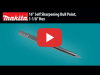 Video: MAKITA 16" Self Sharpening Bull Point, 1-1/8" Hex (B-45559)