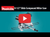 Video: MAKITA 8-1/2” Slide Compound Miter Saw (LS0815F)