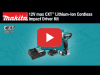 Video: MAKITA 12V max CXT Impact Driver Kit (DT03R1)