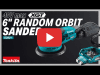 Video: 40V max XGT 6" Random Orbit Sander (GOB01)