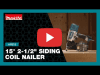 Video: 15° 2-1/2" Siding Coil Nailer (AN613)