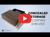 Video: Concealed Storage Floating Shelves|Discreet Storage|Federal Brace