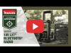 Video: Outdoor Adventure™ 18V LXT Bluetooth Radio (ADRM06)