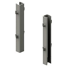 48-1/32" Conero Closet Rod Set with Flanges and LED Integration