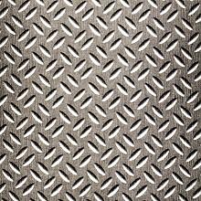 ATI Decorative Laminates Laminate, Color 256 GEK Brushed Stainless Diamond Plate, 96" x 48"