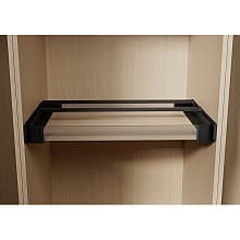 17" x 1" x 1-1/2" Conero Shoe Fence, Powder Black, 20/Box