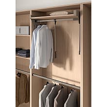 27.56" Conero Clothes Lift Long Handle, Black