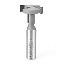 Amana Tool 45662 T-Slot Square Edge 1-3/8" Dia x 7/8" x 1/2" Shank Router Bit