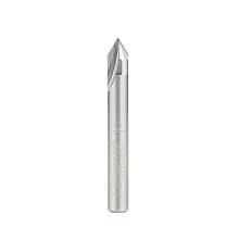 Amana Tool 45782 Solid Carbide V Groove Engraving 60 Deg x 1/4" Dia x 3/16" x 1/4" Shank Router Bit