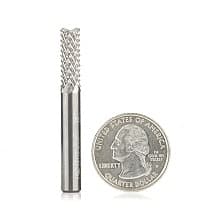 Amana Tool 46110 End Mill Point Diamond Pattern Composite Cutting 1/4" Dia x 3/4" x 1/4" Shank Router Bit