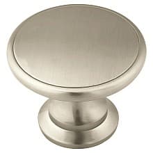 1-3/4" Hint of Heritage Round Knob, Satin Nickel