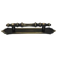 3" Allison Value Hardware Handle Pull with Backplate, Antique English