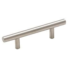 3" T-Bar Pull, Stainless Steel, 5-3/8" Length