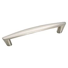 128mm Essential'Z™ Angled Pull, Satin Nickel