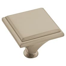 1-7/16" Manor Square Knob, Satin Nickel Finish