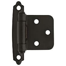 Variable Overlay Face Mount Hinge, Modern Design, Self-Closing