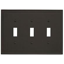 Mulholland 6-13/16" 3 Toggle Wall Plate