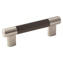 5-1/16&quot; Esquire Bar Pull, Satin Nickel/Oil-Rubbed Bronze