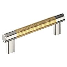 5-1/16" Esquire Cabinet Pull, Polished Nickel/Champagne Bronze
