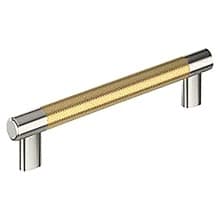 6-5/16" Esquire Cabinet Pull, Polished Nickel/Champagne Bronze