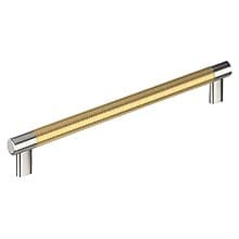 10-1/16" Esquire Cabinet Pull, Polished Nickel/Champagne Bronze