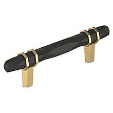 3-3/4" London Cabinet Pull, Black Bronze/Champagne Bronze