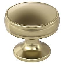 1-1/4" Renown Round Cabinet Knob, Golden Champagne