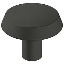 1-1/4" Premise Mushroom Knob, Matte Black Finish