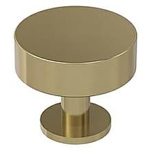 1-1/4" Radius Round Cabinet Knob, Golden Champagne
