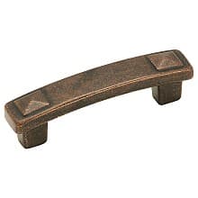 3" Forgings Handle Pull, Rustic Bronze, 4-1/16" Length