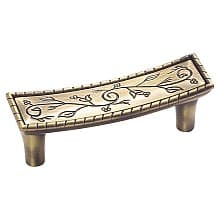 3" Vineyard Handle Pull, Weathered Copper