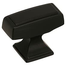 1-1/2&quot; Mulholland Rectangle Knob, Black Bronze