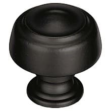 1-5/8&quot; Kane Round Knob, Black Bronze