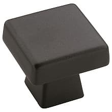 1-3/16" Blackrock™ Square Knob, Black Bronze