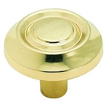 1-1/4" Traditional Classics Round Knob, Bright Brass