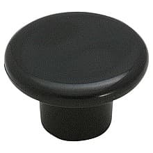 1-1/4" Allison™ Value Plastic Knob, Black