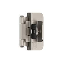 Double Demountable Hinge, Self-Closing, 3/8" Inset, Satin Nickel, Bulk
