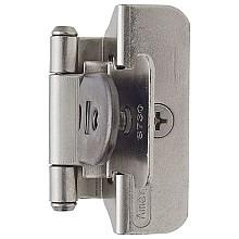 Double Demountable Hinge, Self-Closing, 3/8", Inset, Satin Nickel