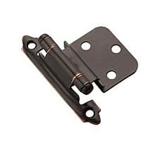 3/8" Inset Face Mount Hinge, Modern Design, Self-Closing