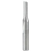 3/16" x 2" Single 'O' Flute Straight Grind Aluminum Cutting Router Bit, 1-Flute, 1/4" Shank