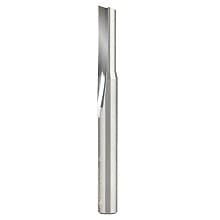 1/4" x 2-1/2" Single 'O' Flute Straight Grind Aluminum Cutting Router Bit, 1-Flute, 1/4" Shank