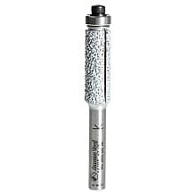 3/8" x 2-5/8" Fiberglass Carbon Fiber/Composite Flush Trim Cutting Router Bit with Ball Bearing, 1/4" Shank
