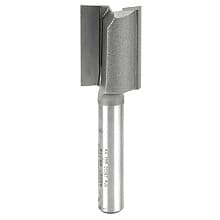 9/16" x 2-1/8" High Production Straight Plunge Router Bit, 2-Flute, 1/4" Shank